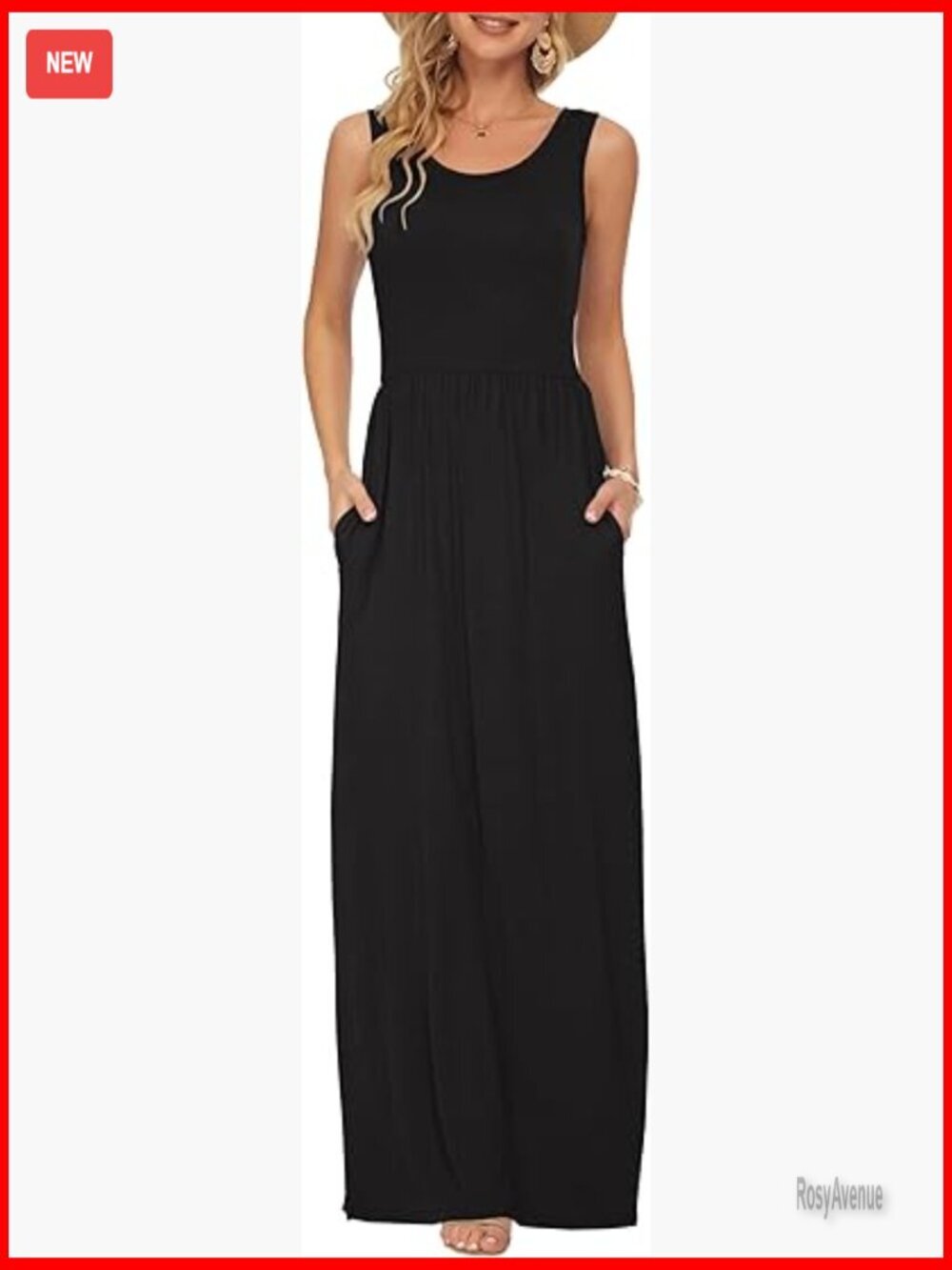 Sleeveless Wrap Maxi Dress, Polyester Spandex, Casual Formal Maternity